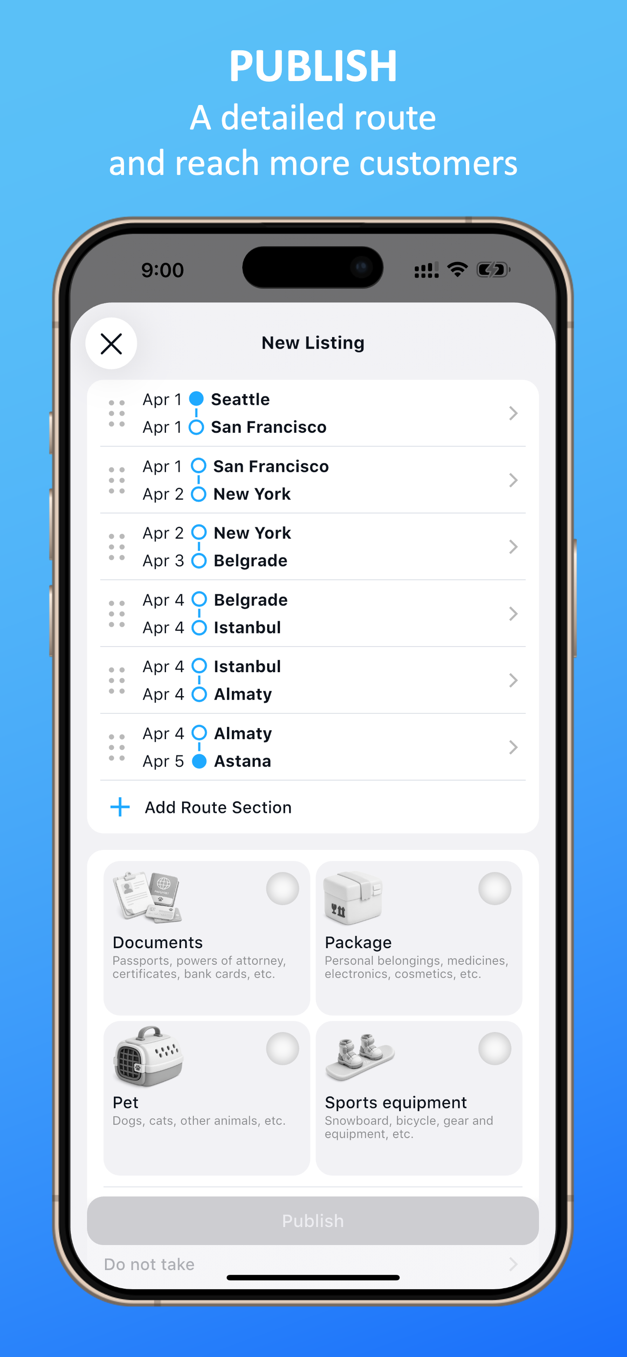 CarryWay — parcel delivery