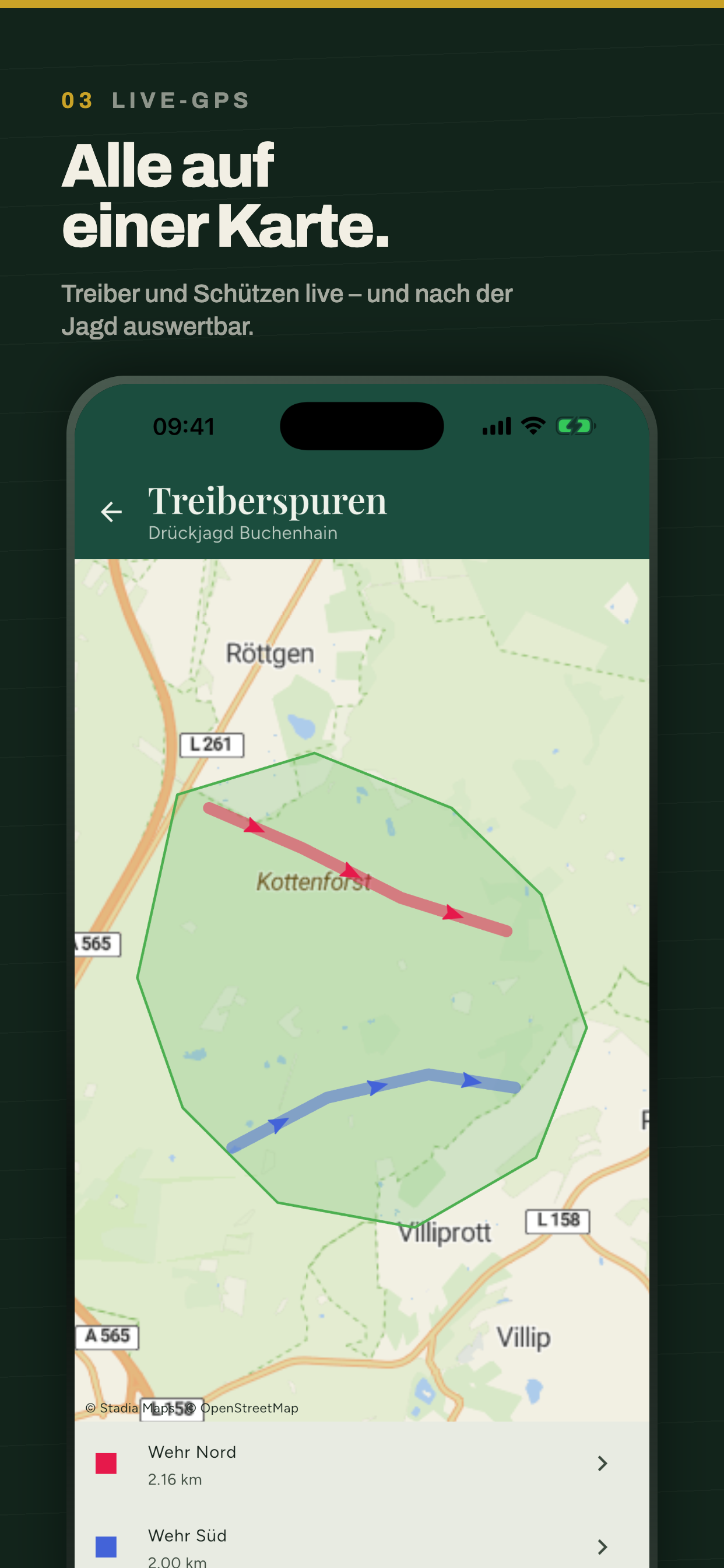 Revierfunk: Live Karte Jagd screenshot 3