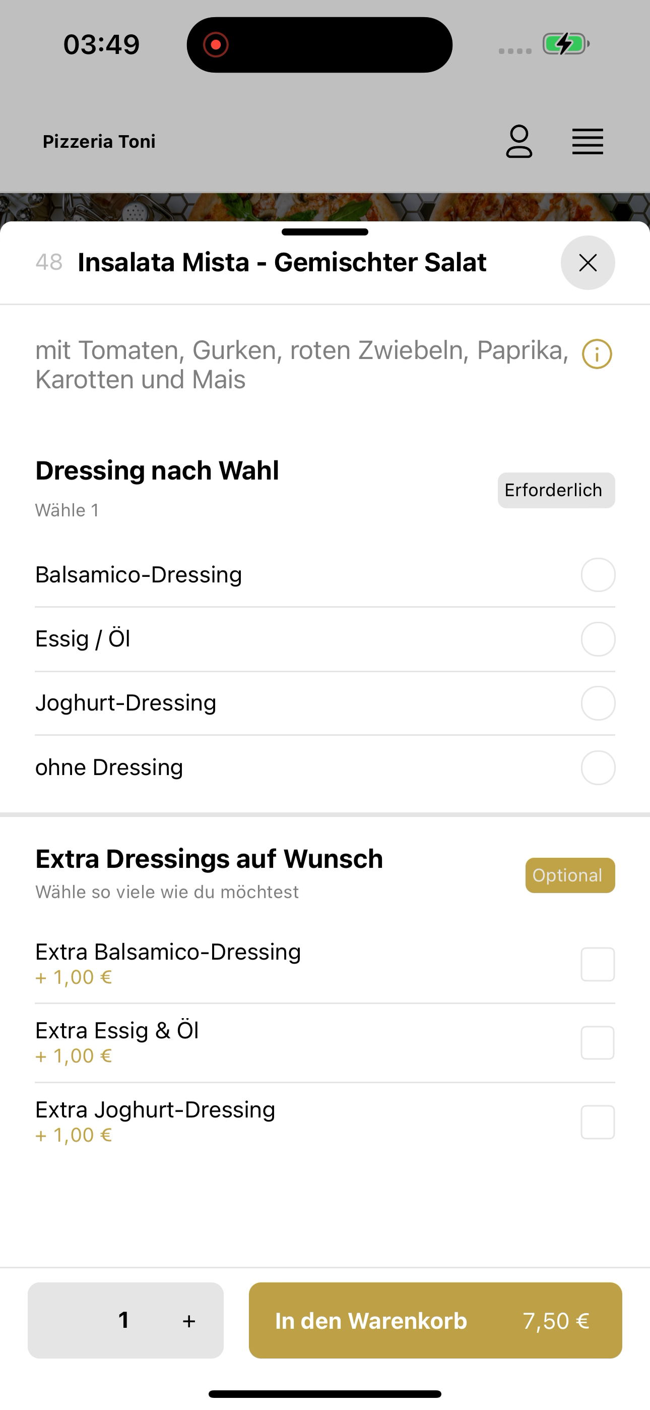 Pizzeria Toni Liederbach screenshot 8