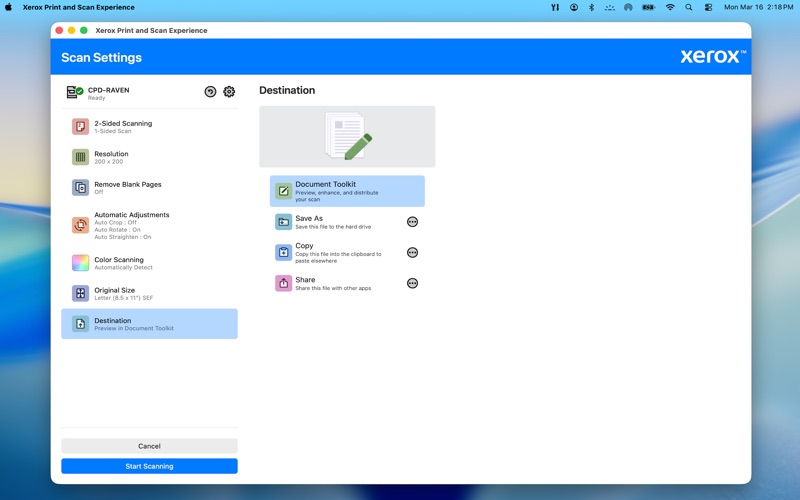 Xerox Print & Scan Experience screenshot 2