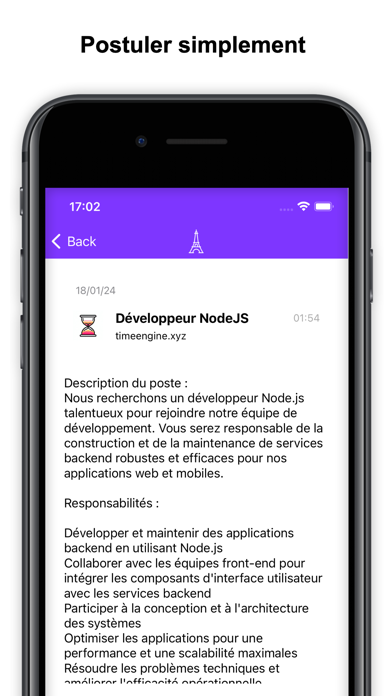 Paris Jobs Screenshot