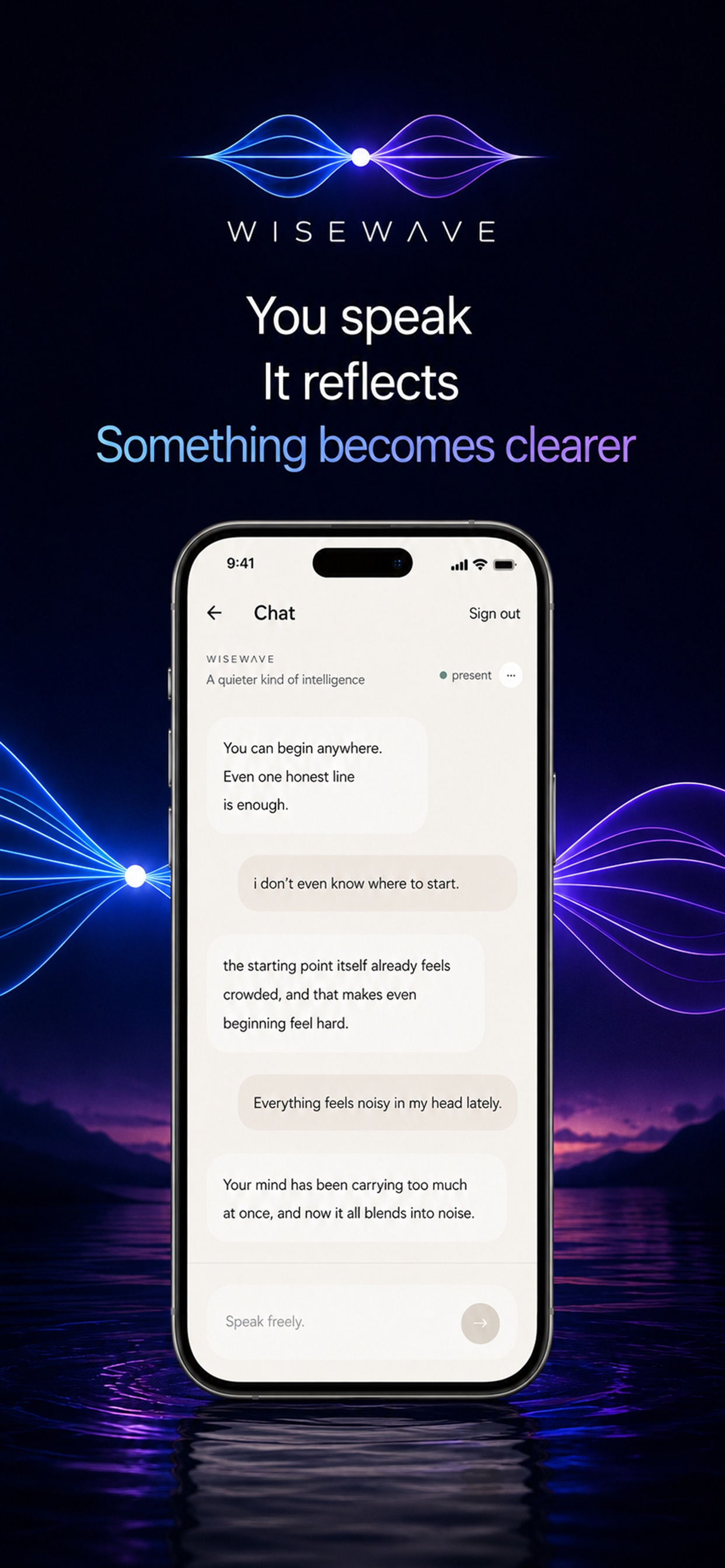 Wisewave Quiet Reflection