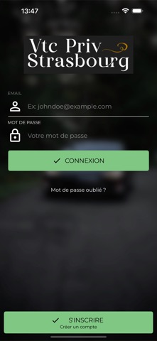 VTC prive Strasbourg screenshot