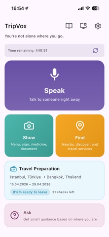 TripVox iPhone screenshot