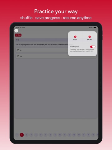 Indfødsretsprøven ◎ iPad screenshot