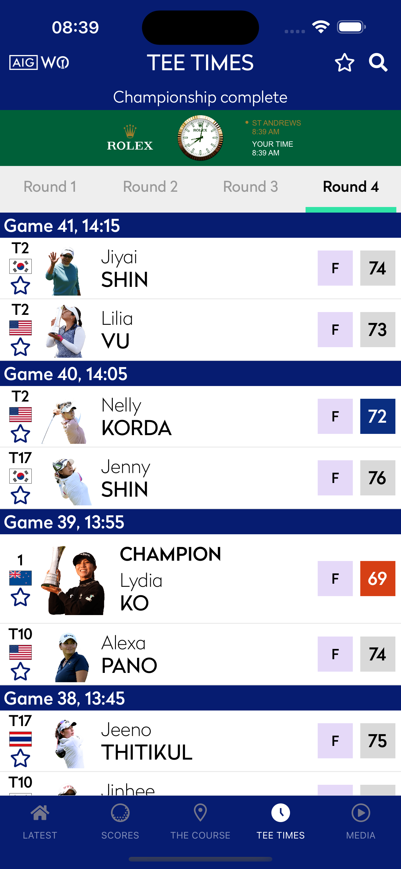 AIG Women's Open