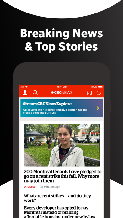 Screenshot #1 pour CBC News: Breaking & Local
