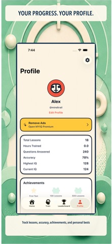 MYIQ Brain Training iPhone screenshot