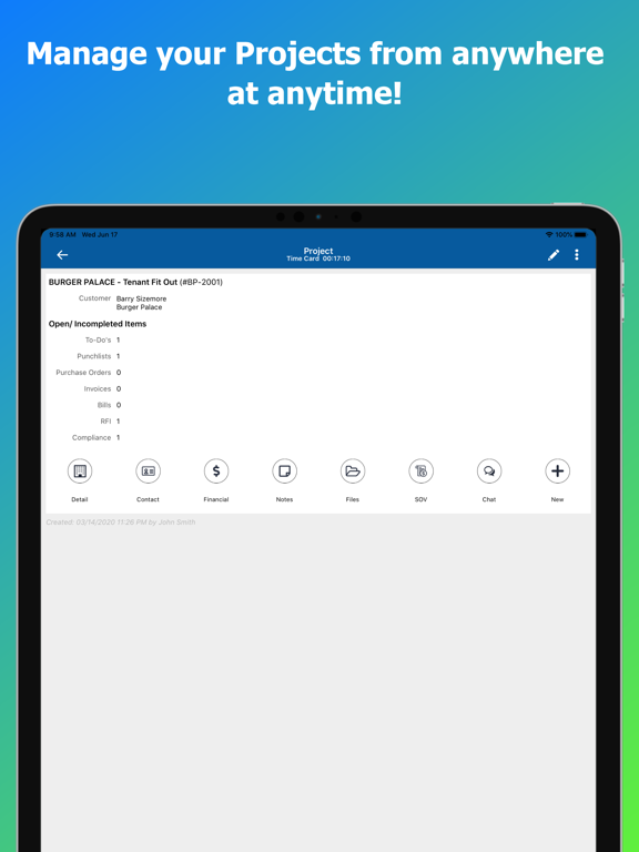 Contractor Foreman iPad screenshot 9 - Business app