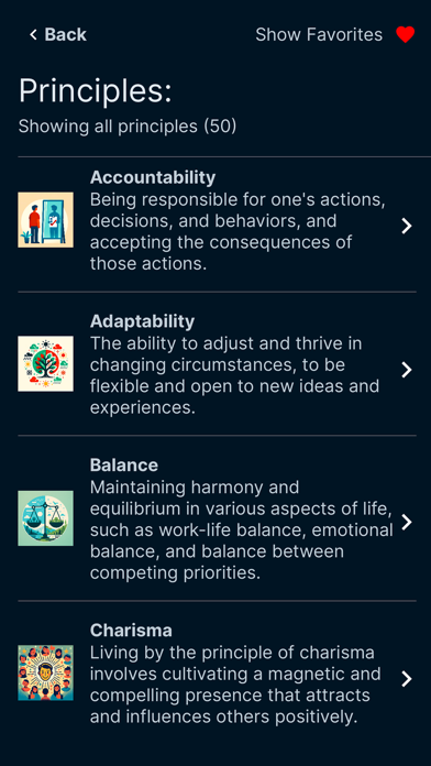 Principled Living Screenshot