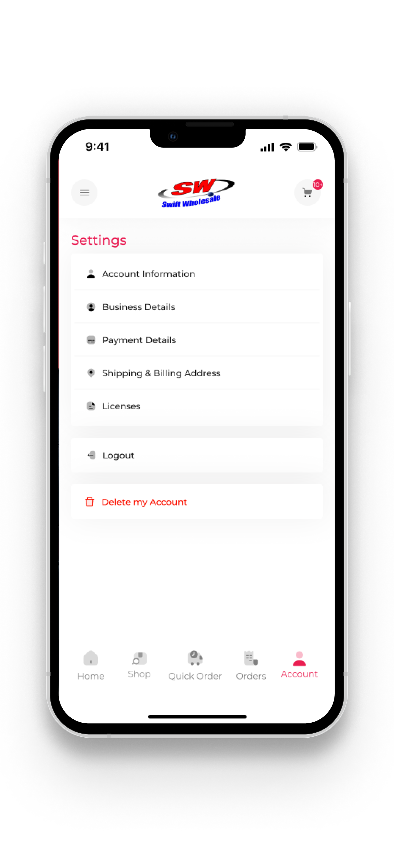 Swift Wholesale B2B screenshot 5
