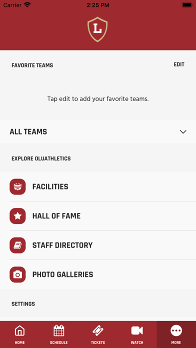 OLu Athletics Screenshot