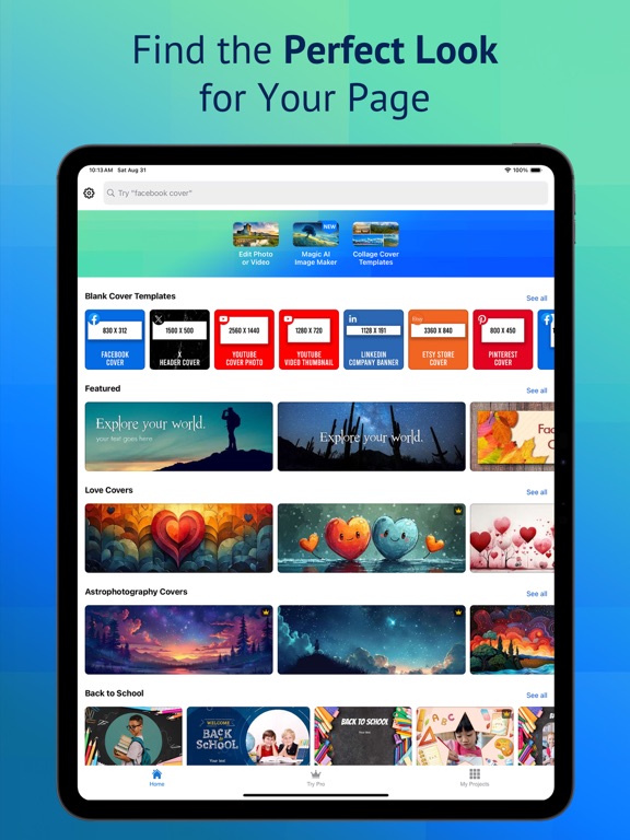 Screenshot #5 pour Cover Creator, Cover Maker, FB