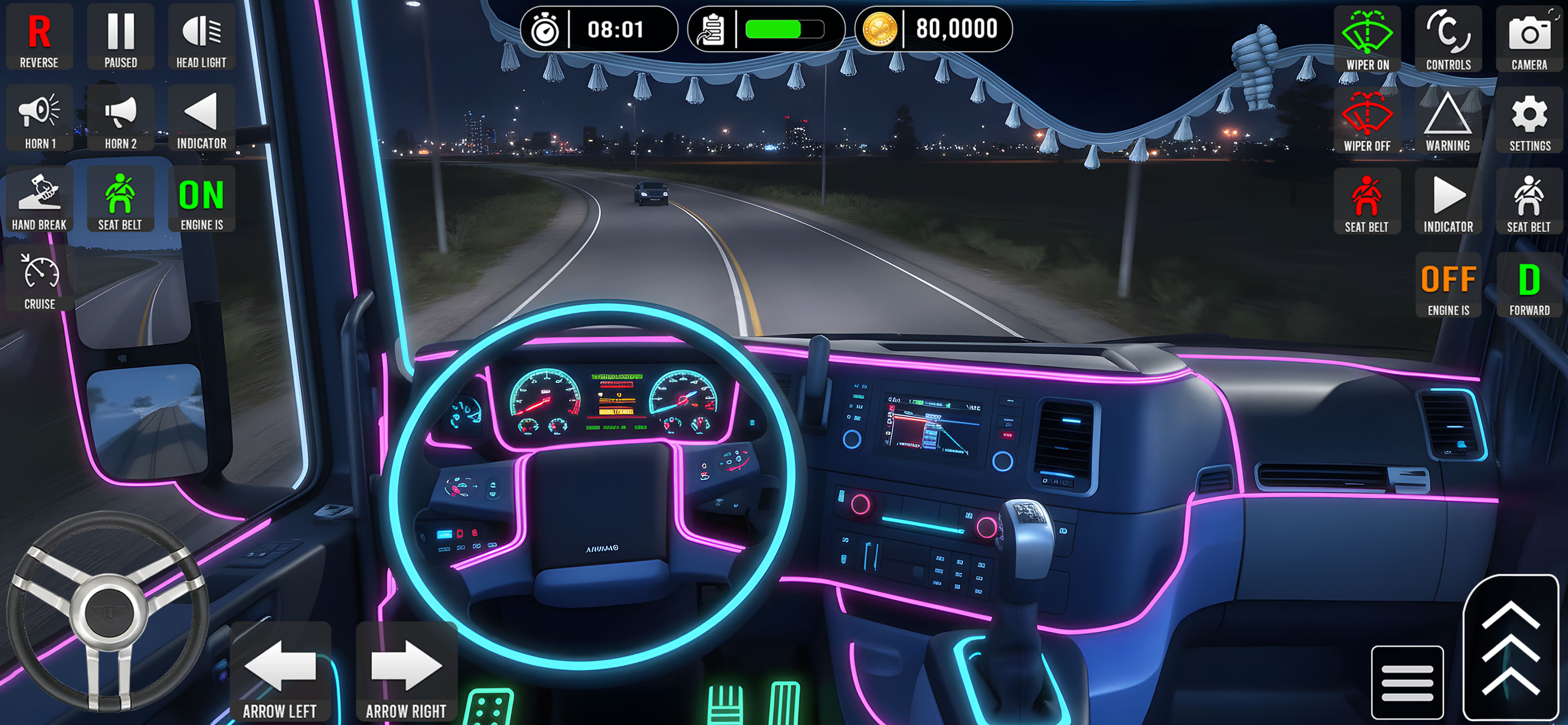 Long Route Driving Journey