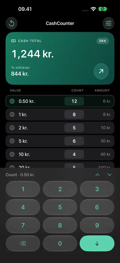 Screenshot 5 di 5 di CashCounter by Ambisapp