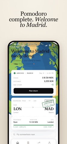 Pomodoro Timer - Focus Flight Screenshot 5 of 8