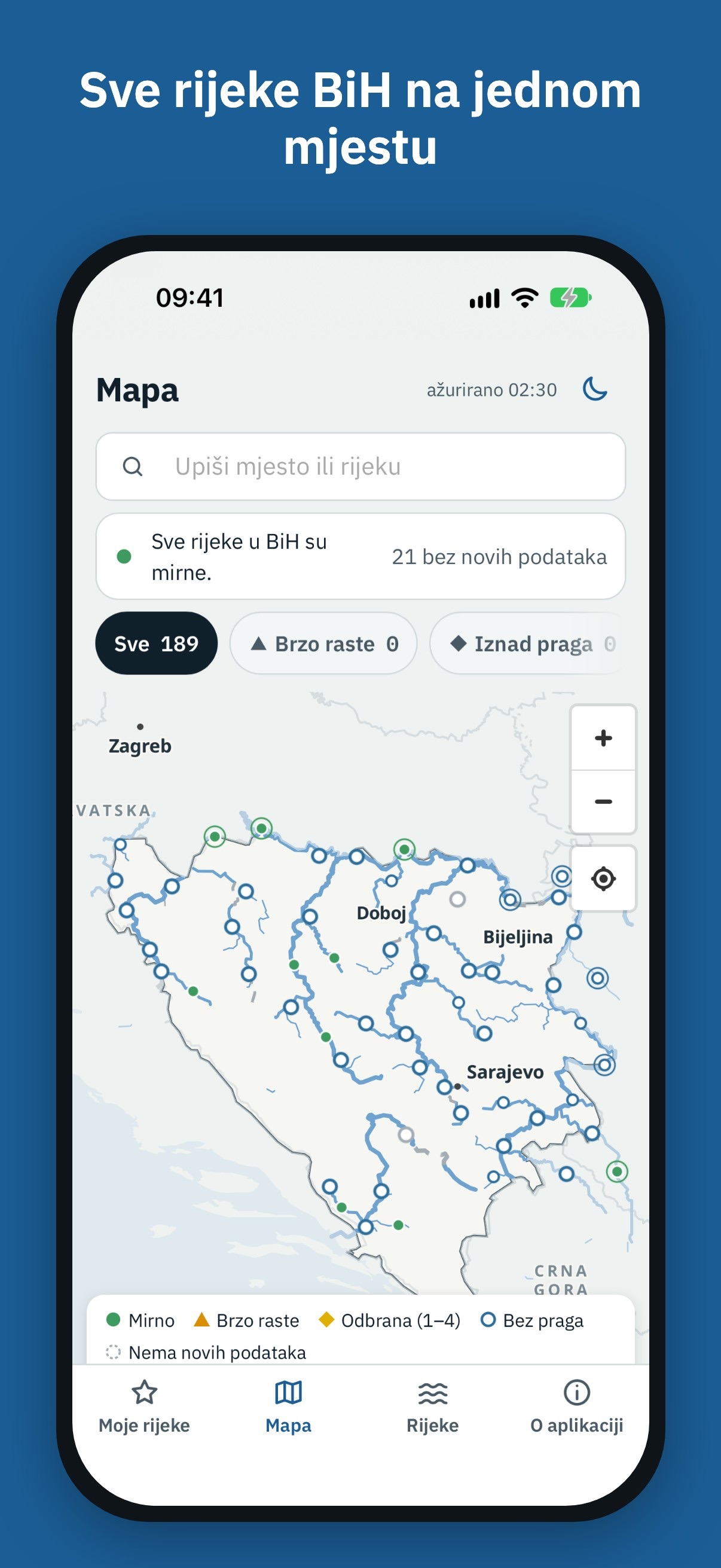 Screenshot 3 of Vodoalarm: vodostaji BiH