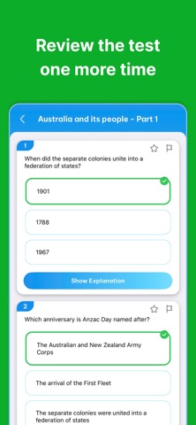 Australian Citizenship Test Ex Screenshot 7 of 7