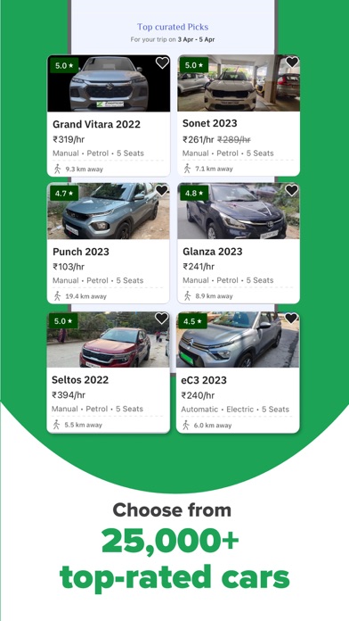 Zoomcar: Car rental for travel Screenshot