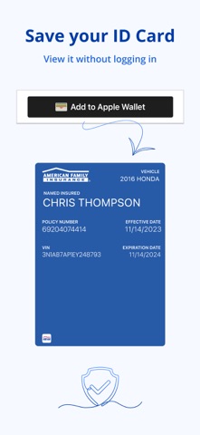 American Family Insurance App iPhone screenshot