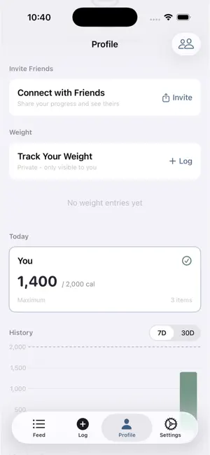 Calories With Friends screenshot 2