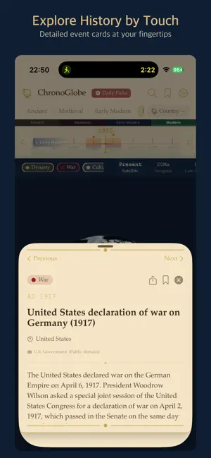 ChronoGlobe - History on Globe screenshot 2