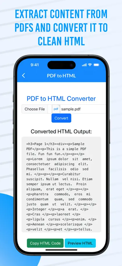 Screenshot 5 di 6 di Word to HTML Converter
