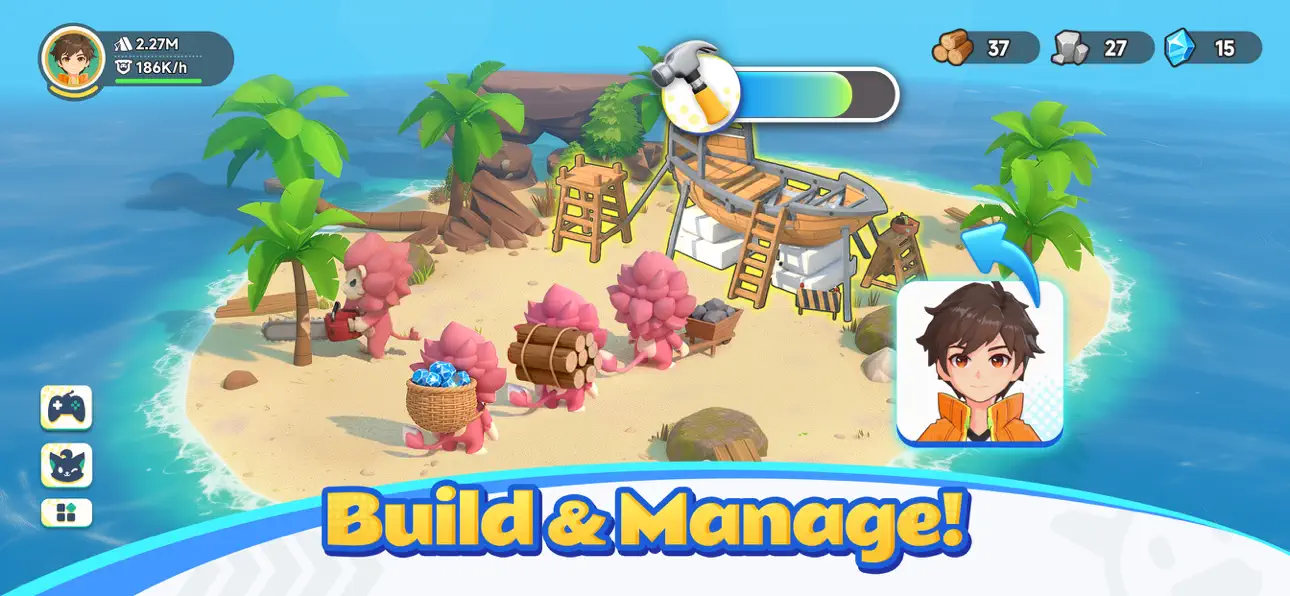 Catch & Build: Lands of Pals iOS Mod IPA screenshot 2 - iOS game interface