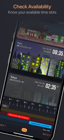 Zonium – Timezone Converter iPhone screenshot