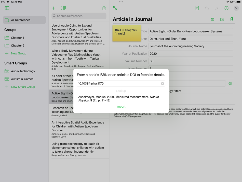 #3. Reference Tracker (macOS) 由: Jim McGowan