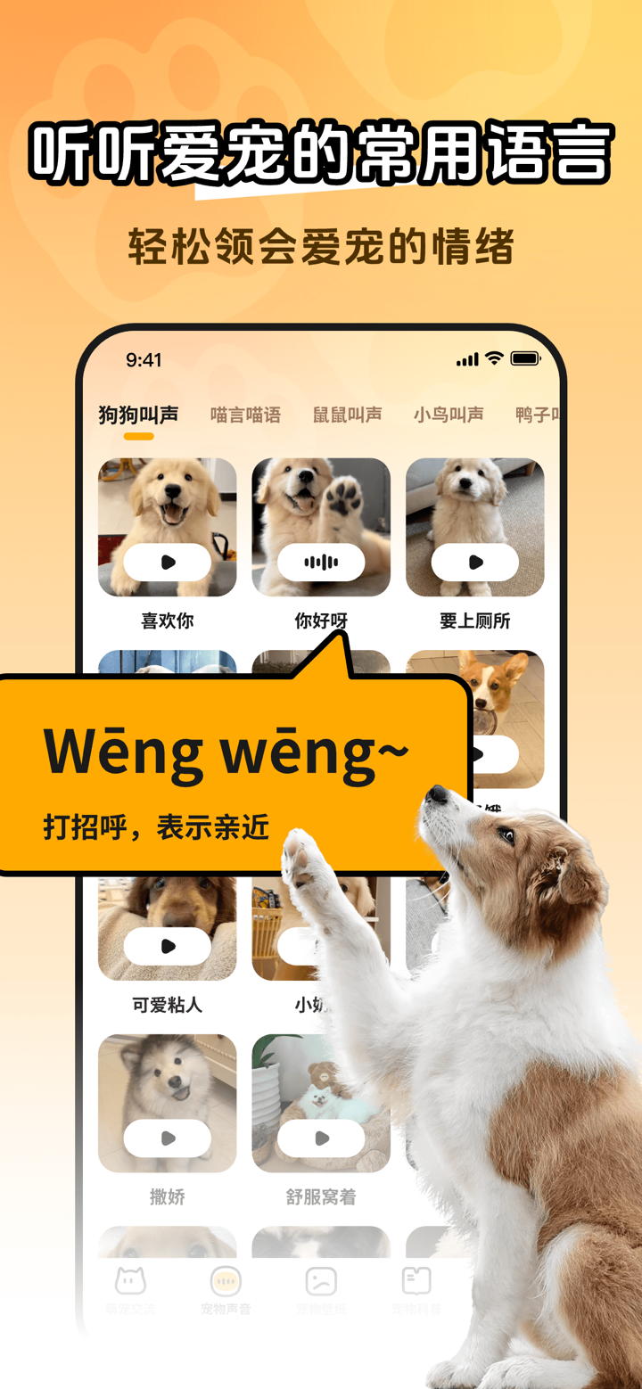 猫狗宠物翻译器-动物语言翻译交流器 screenshot 2