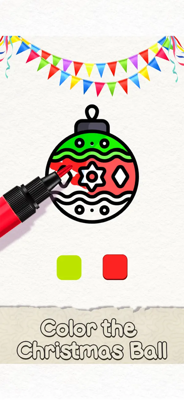 Screenshot #2 pour Christmas Santa Coloring Games