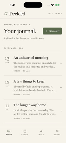 Deckled app screenshot