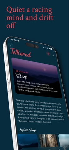 Tethered: Better Sleep Stories screenshot
