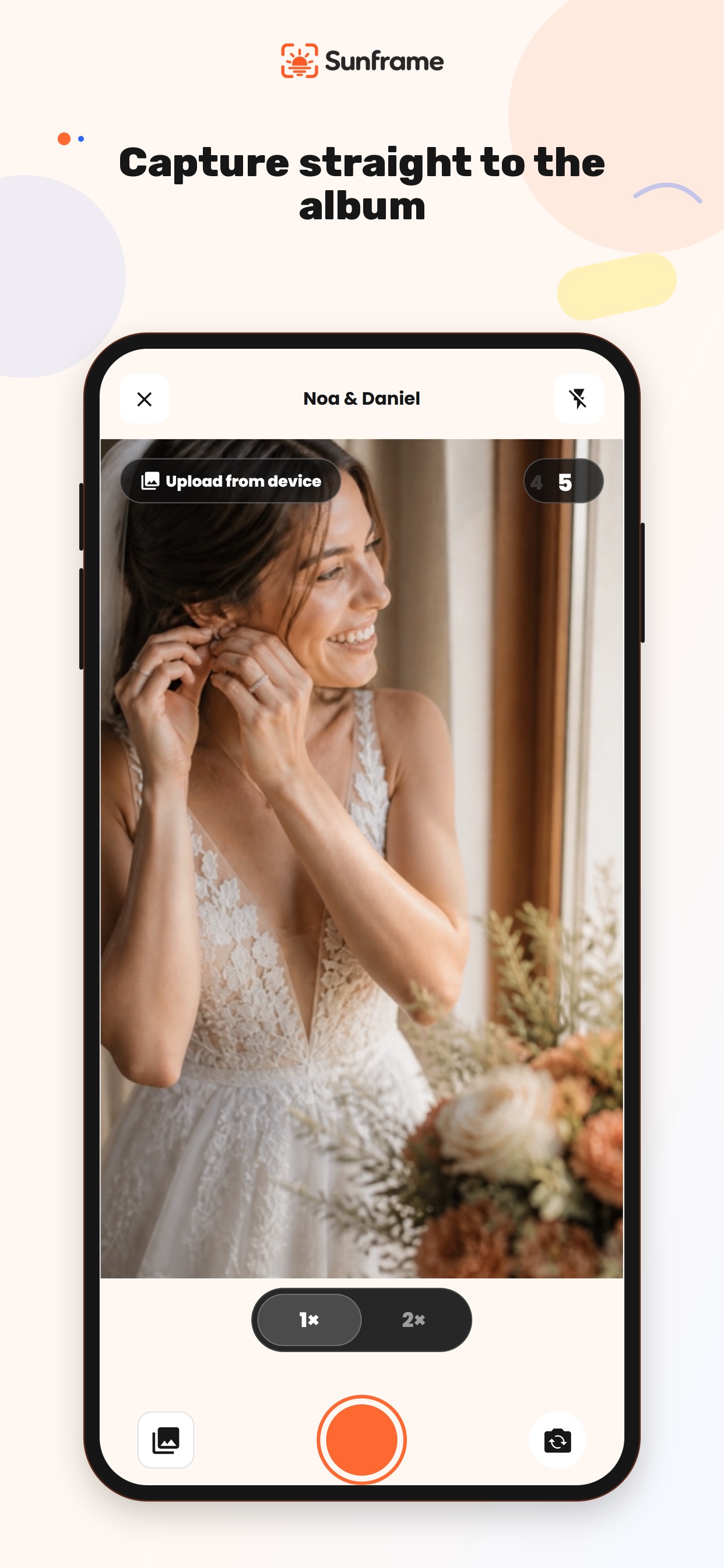 Screenshot 1 of Sunframe: Wedding Photos