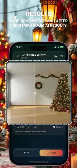 AI Christmas Room Redesign screenshot 2