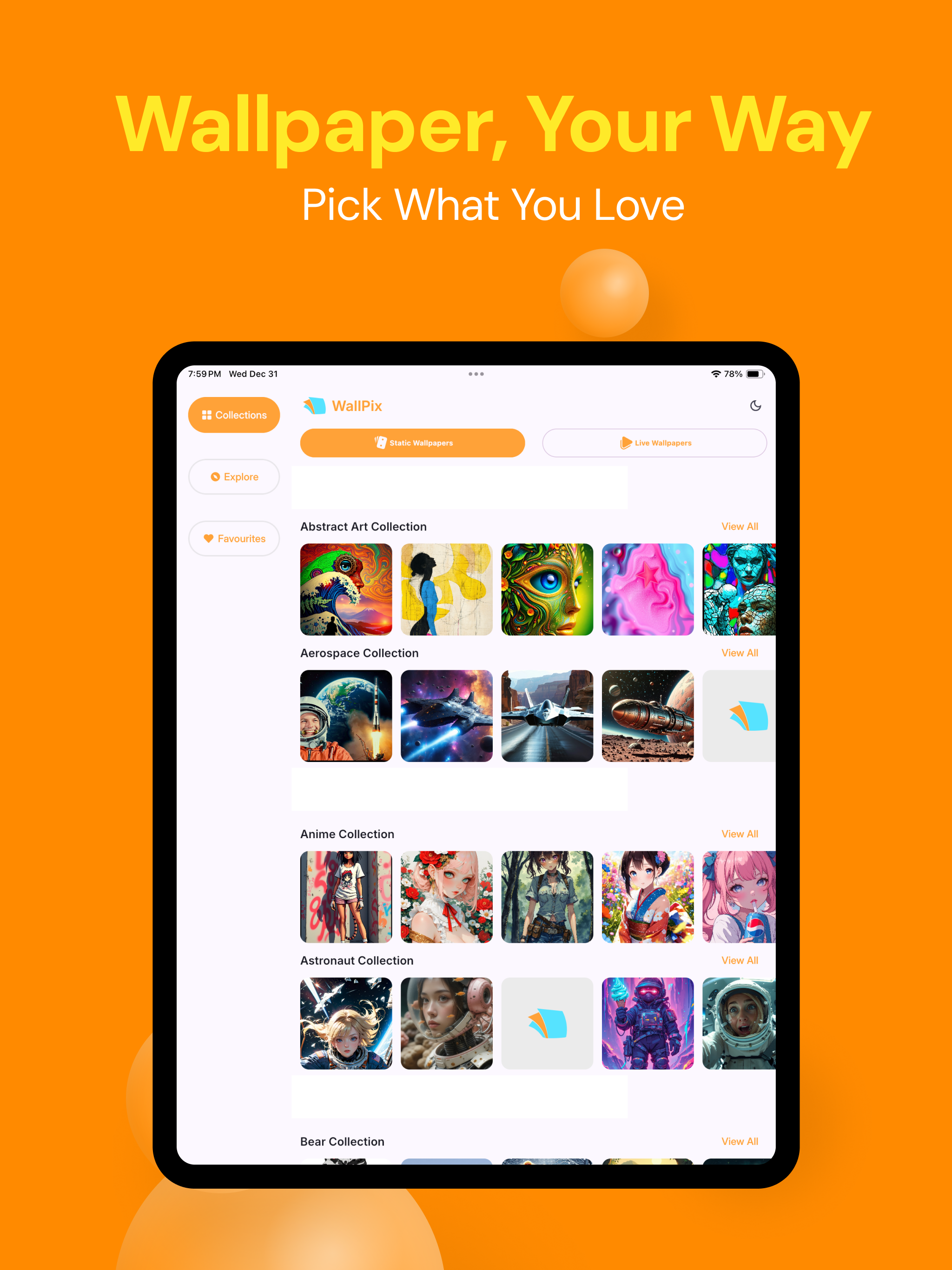 WallPix – 4K HD Wallpapers