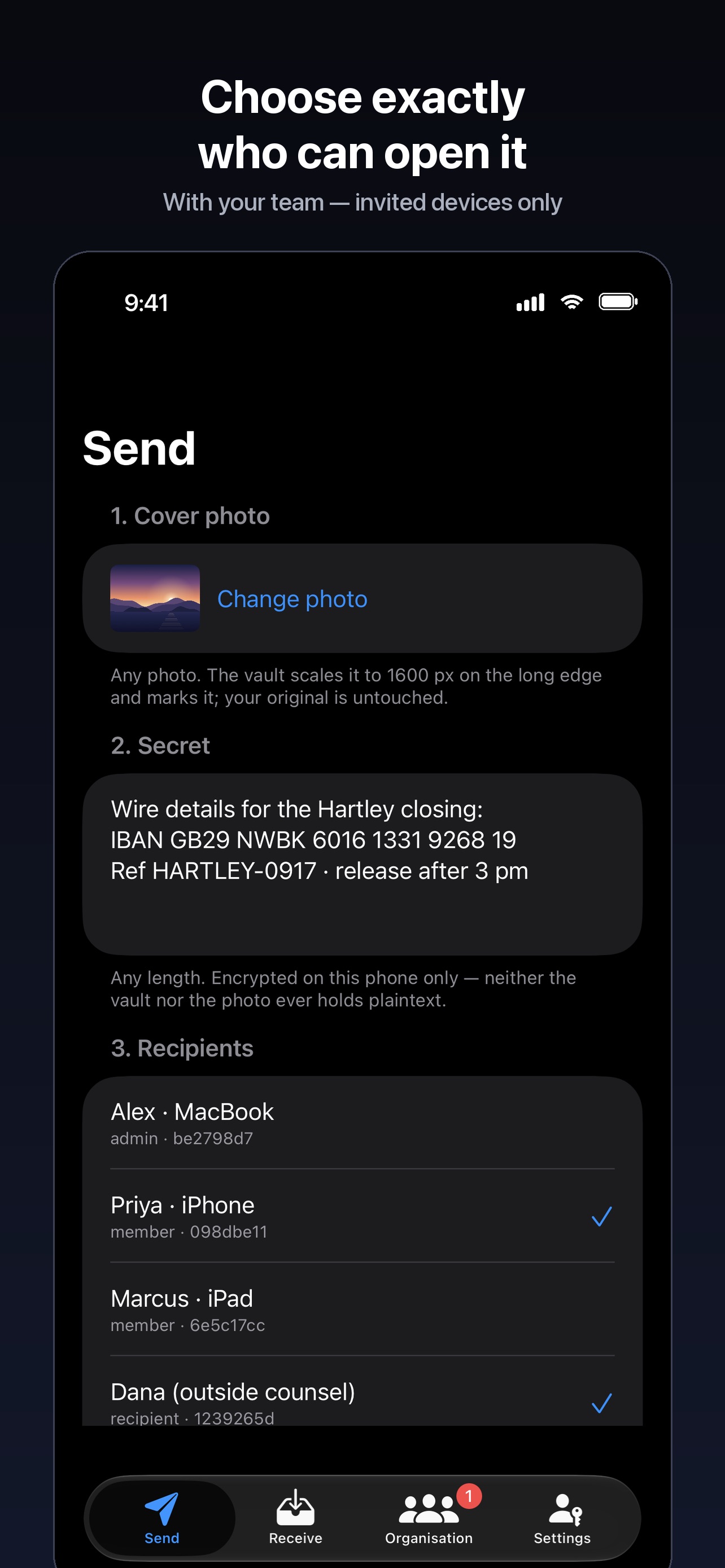 Screenshot 4 of WaxSeal: Hide Message in Photo