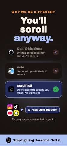ScrollToll: Exam App Blocker Screenshot 2 of 7