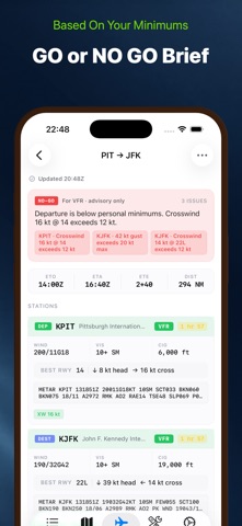 SkyFeed: METAR & TAF Decoded iPhone screenshot