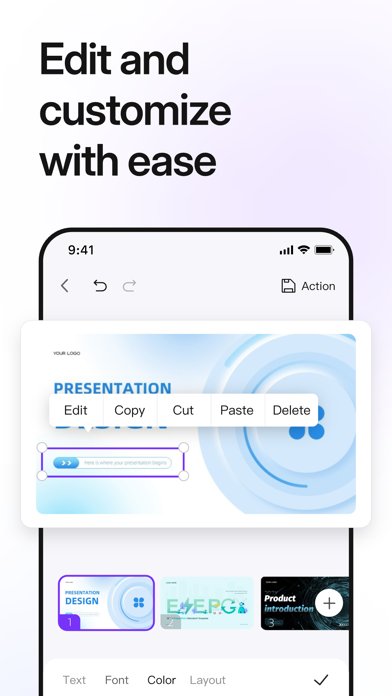AiPPT- AI Presentation Maker iPhone screenshot 7 - Productivity app