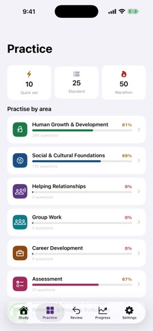 NCE Exam Prep: Counselor iPhone screenshot