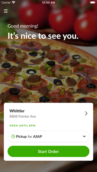 Piara Pizza iPhone screenshot 2 - Food & Drink app