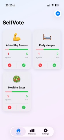 SelfVote: Habit Tracker Screenshot 1 of 3