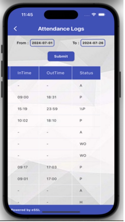 eSSL eTimeTrackLite Mobile App screenshot-8
