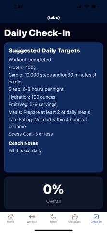 CHF Coaching screenshot