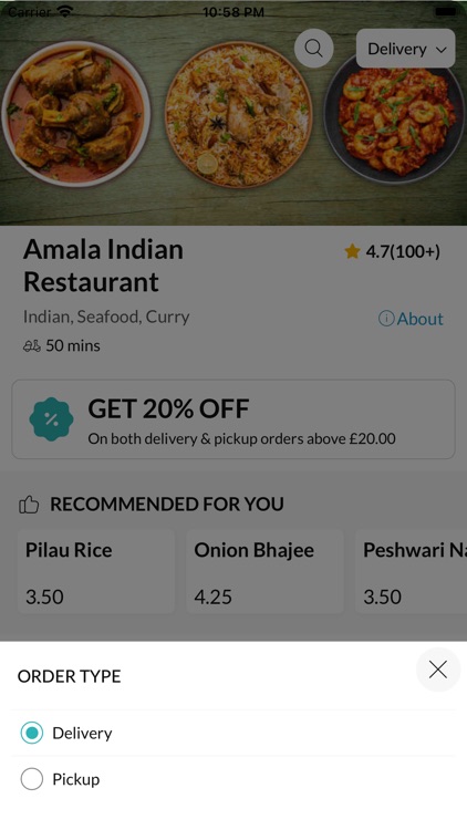 Amala Indian Restaurant screenshot-3