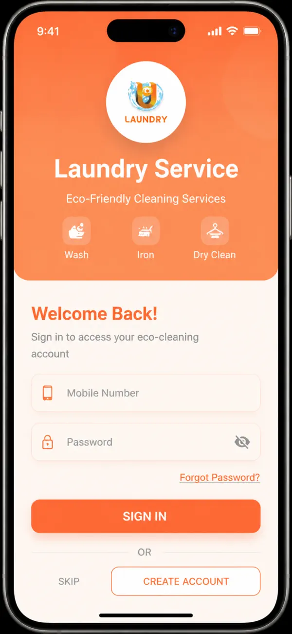Screenshot #1 pour AGSKart Laundry App