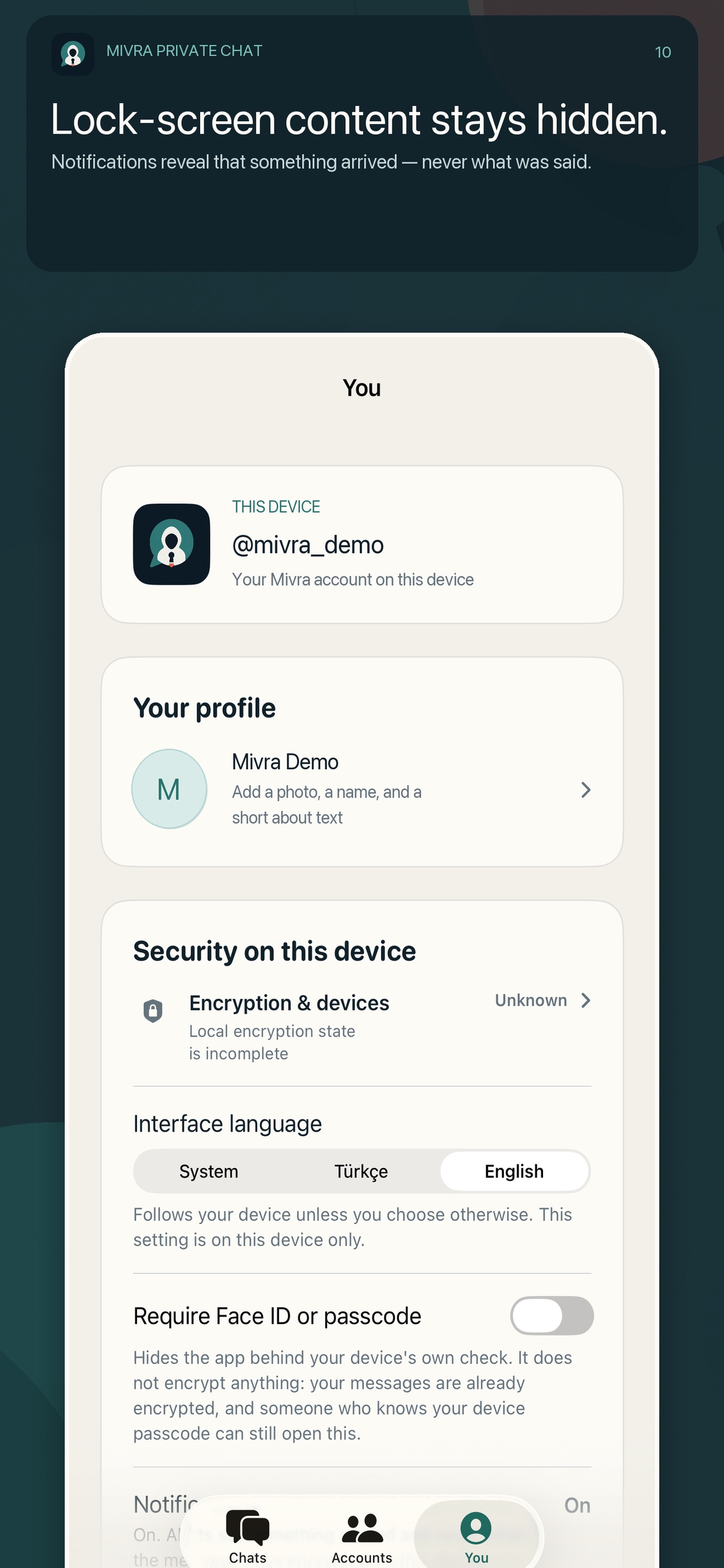 Screenshot 6 of Mivra: Private Chat