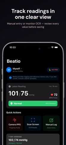 Beatio: BP Tracker Screenshot 1 of 4